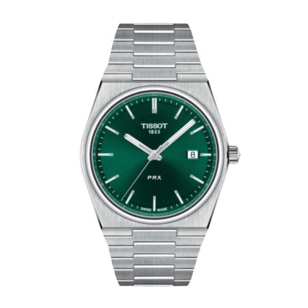 TISSOT PRX Men’s Quartz Swiss Made Stainless Steel Green Dial 40mm Watch T137.410.11.091.00