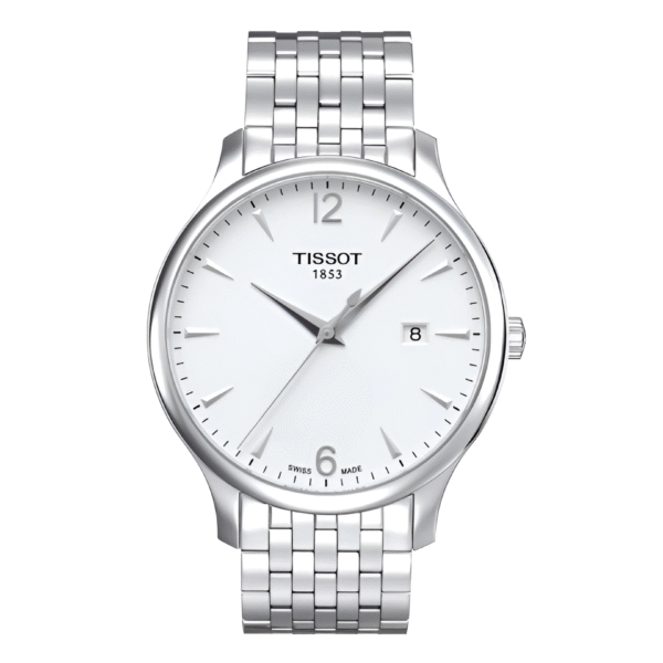 TISSOT Men’s Quartz Swiss Made Stainless Steel White Dial 42mm Watch T063.610.11.037.00