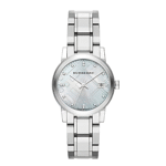 Burberry Women’s Swiss Made Quartz Stainless Steel Silver Dial 34mm Watch BU9125