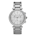 Michael Kors Women’s Quartz Stainless Steel Silver Dial 39mm Watch MK5353