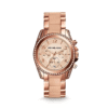 Michael Kors Women’s Quartz Chronograph Stainless Steel Rose Gold Dial 38mm Watch MK5943