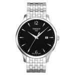 TISSOT Men’s Quartz Swiss Made Stainless Steel Black Dial 42mm Watch T063.610.11.057.00