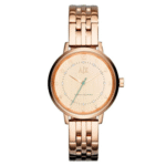 Armani Exchange Women’s Quartz Rose Gold Stainless Steel Rose Gold Dial 39mm Watch AX5362