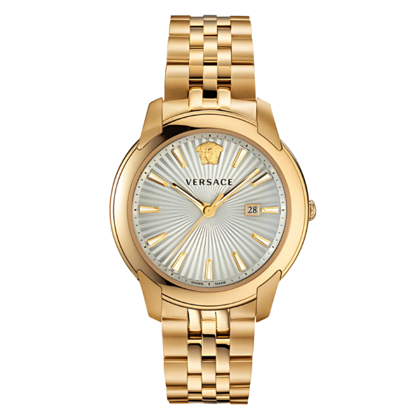 Versace Men’s Quartz Swiss Made Stainless Steel White Dial 42mm Watch VELQ00719