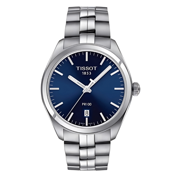 TISSOT Men’s Quartz Swiss Made Stainless Steel Blue Dial 39mm Watch T101.410.11.041.00