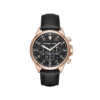 Michael Kors Men’s Chronograph Quartz Leather Strap Black Dial 45mm Watch MK8535