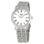 TISSOT Men’s Quartz Swiss Made Stainless Steel White Dial 38mm Watch T033.410.11.013.01