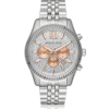 Michael Kors Men’s Quartz Stainless Steel Crystal Pave Dial 44mm Watch MK8515