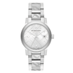 Burberry Men’s Swiss Made Stainless Steel Silver Dial 38mm Watch BU9037