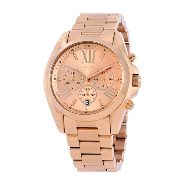 Michael Kors Women’s Quartz Stainless Steel Rose Gold Dial 43mm Watch MK5503