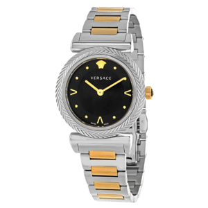 Versace Women’s Quartz Swiss Made Stainless Steel Black Dial 35mm Watch VERE00518/2