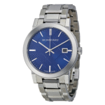 Burberry Men’s Swiss Made Stainless Steel Blue Dial 38mm Watch BU9031