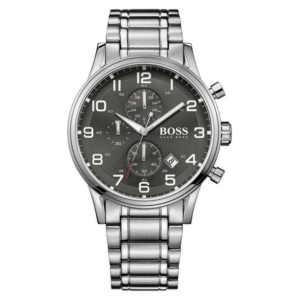 Hugo Boss Men’s Quartz Stainless Steel Grey Dial 44mm Watch 1513181