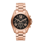 Michael Kors Women’s Chronograph Quartz Stainless Steel Black Dial 43mm Watch MK5854