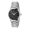 Gucci Unisex Swiss Made Quartz Stainless Steel Black Dial 38mm Watch YA126457