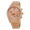 Michael Kors Men’s Analog Quartz Stainless Steel Rose Gold Dial 44mm Watch MK8580