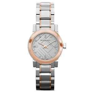 Burberry Women’s Swiss Made Two-Tone Stainless Steel Grey Dial 26mm Watch BU9214