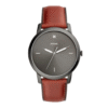 Fossil Men’s Quartz Leather Strap Grey Dial 42mm Watch FS5479