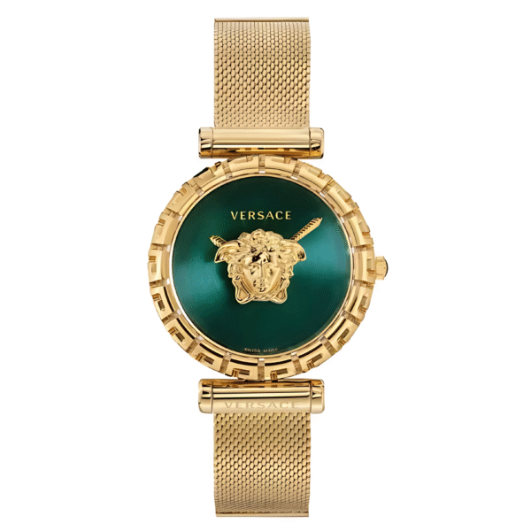 Versace Women’s Quartz Swiss Made Stainless Steel Green Dial 37mm Watch VEDV00819