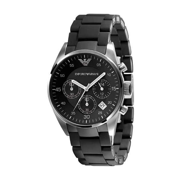 Emporio Armani Men’s/Unisex Stainless Steel Black Dial 40mm Watch AR5868