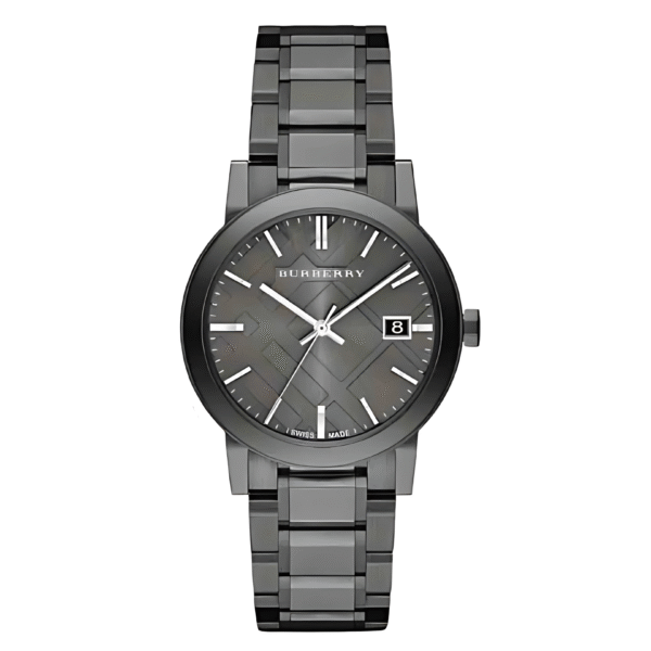 Burberry Men’s Swiss Made Stainless Steel Grey Dial 38mm Watch BU9007