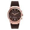 Ferragamo Men’s Swiss Made Quartz Brown Silicone Strap Brown Dial 41mm Watch SFME01023