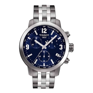 TISSOT Men’s Quartz Swiss Made Stainless Steel Blue Dial 42mm Watch T055.417.11.047.00