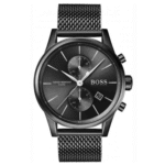 Hugo Boss Men’s Quartz Stainless Steel Black Dial 41mm Watch 1513769