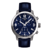 TISSOT Men’s Quartz Swiss Made Blue Leather Strap Blue Dial 42mm Watch T055.417.16.047.00