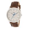 Fossil Men’s Quartz Brown Leather Strap Off White Dial 44mm Watch FS5306