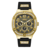 Guess Men’s Quartz Black Silicone Strap Black Dial 46mm Watch GW0641G2