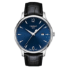 TISSOT Men’s Swiss Made Quartz Black Leather Strap Blue Dial 42mm Watch T063.610.16.047.00
