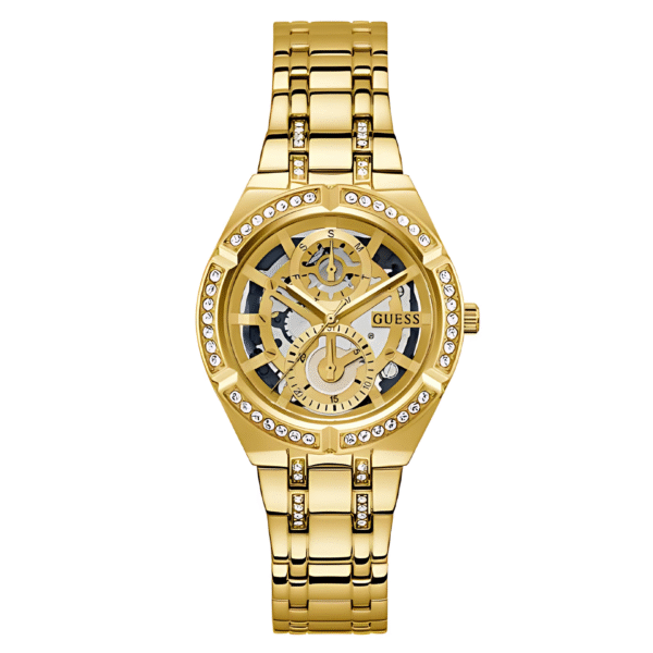 Guess Women’s Quartz Gold Stainless Steel Gold Dial 36mm Watch GW0604L2