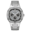 Guess Men’s Quartz Silver Stainless Steel Black Dial 46mm Watch GW0576G1