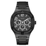 Guess Men’s Quartz Black Stainless Steel Black Dial 46mm Watch GW0576G3