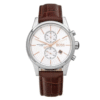 Hugo Boss Men’s Quartz Lather Strap Silver Dial 41mm Watch 1513280