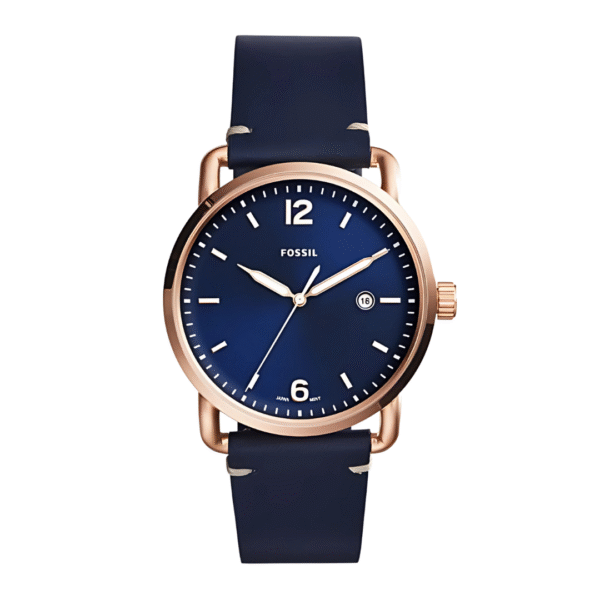 Fossil Men’s Quartz Leather Strap Blue Dial 42mm Watch FS5274
