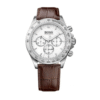 Hugo Boss Men’s Quartz Leather Strap White Dial 44mm Watch 1513175