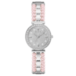 Guess Women’s Quartz Two Tone Stainless Steel Silver Dial 30mm Bracelet Watch GW0531L1