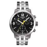 TISSOT Men’s Quartz Swiss Made Stainless Steel Black Dial 42mm Watch T055.417.11.057.00
