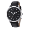 Fossil Men’s Quartz Leather Strap Black Dial 44mm Watch FS5396