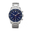 Emporio Armani Men’s Chronograph Stainless Steel Blue Dial 45mm Watch AR5933