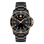 Movado Men’s Swiss Made Quartz Stainless Steel Black Dial 40mm Watch 2600162