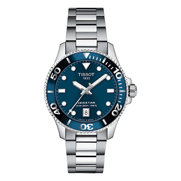 Tissot Women’s Swiss Made Quartz Silver Stainless Steel Blue Dial 36mm Watch T120.210.11.041.00