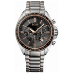 Hugo Boss Men’s Chronograph Quartz Stainless Steel Black Dial 47mm Watch 1513094