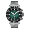 TISSOT Men’s Quartz Swiss Made Stainless Steel Green Gradient Dial 45mm Watch T120.417.11.091.00