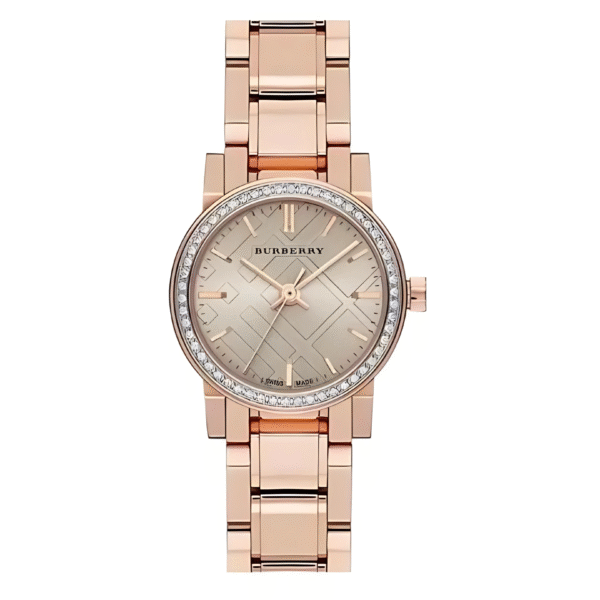 Burberry Women’s Swiss Made Stainless Steel Beige Dial 26mm Watch BU9228