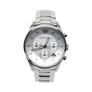Emporio Armani Men’s Stainless Steel Silver Dial 40mm Watch AR5869