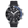 TISSOT Men’s Quartz Swiss Made Black Silicone Strap Black Dial 45mm Watch T120.417.17.051.02