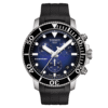 TISSOT Men’s Quartz Swiss Made Black Silicone Strap Blue Dial 45mm Watch T120.417.17.041.00